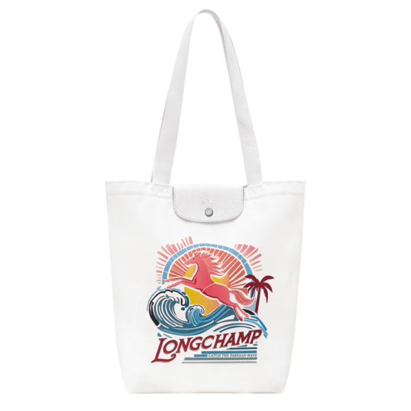 Sac Cabas M Le Pliage Surf Longchamp - Rainbow