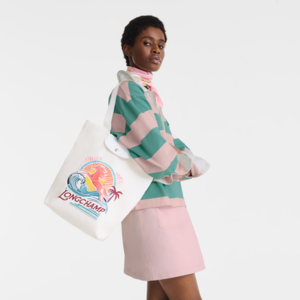 Sac Cabas M Le Pliage Surf Longchamp - Rainbow