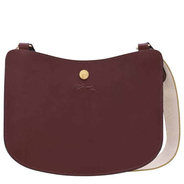 Sac bandoulière Longchamp S Epure Cuir bordeaux