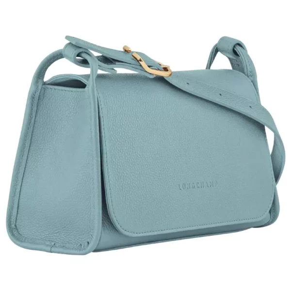 Sac bandoulière Le foulonné cuir Longchamp - eucalyptus