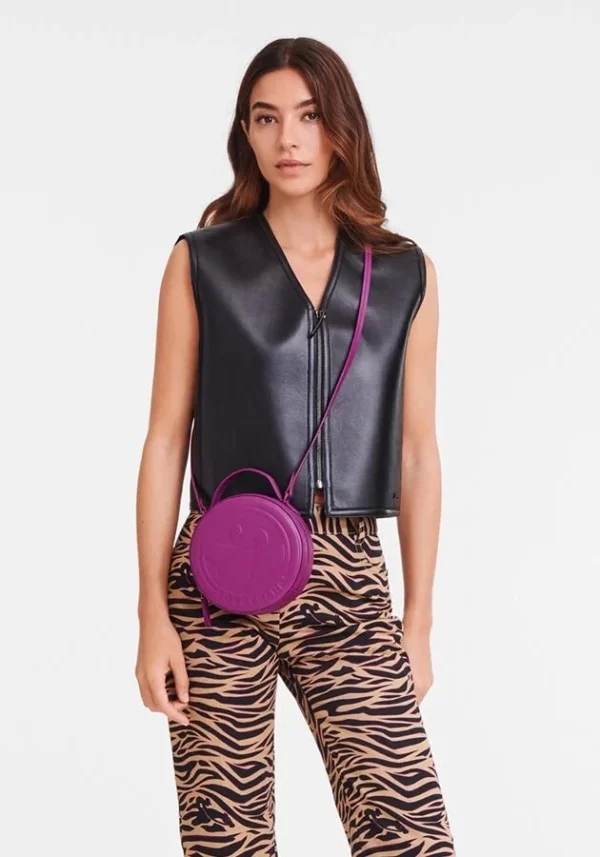 Sac bandoulière femme Box-trot colors cuir Longchamp violet