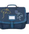 Cartable Merlin bleu 38cm poche gourde Tann's