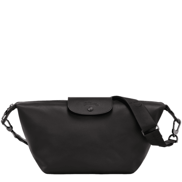 Sac porté épaule S Le Pliage Xtra Cuir - Longchamp - Noir
