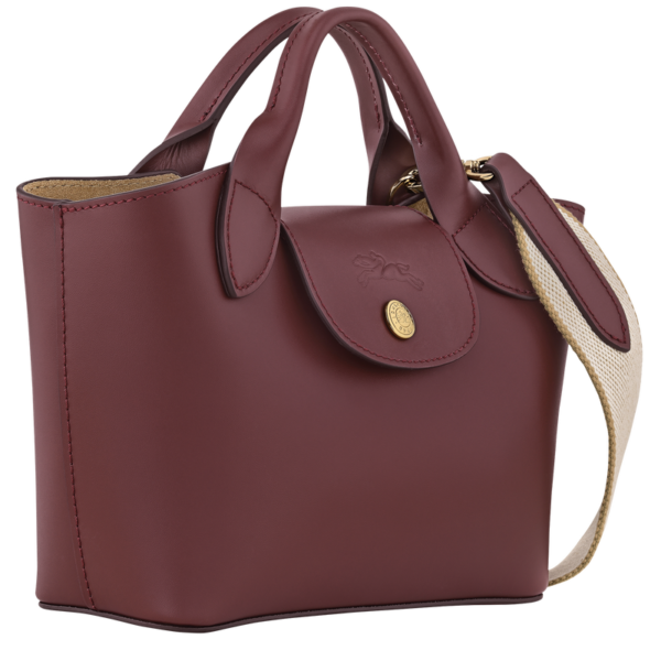 Sac cabas XS Epure cuir Longchamp - bordeaux