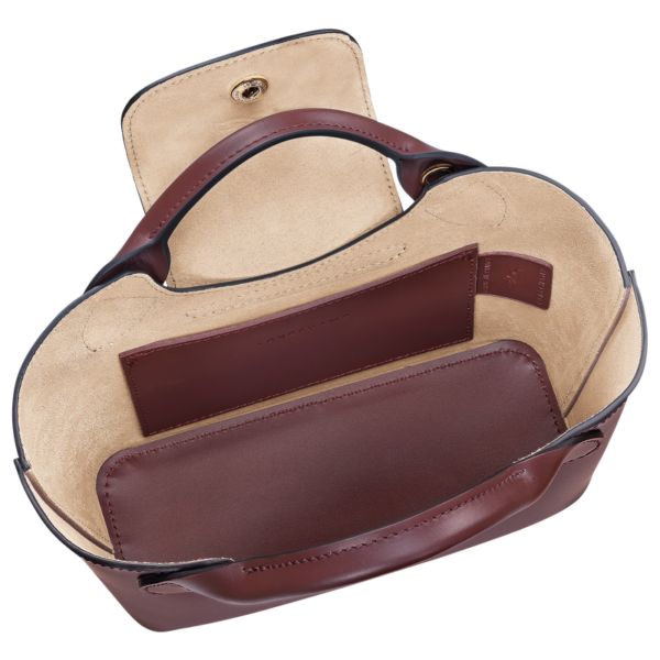 Sac cabas XS Epure cuir Longchamp - bordeaux