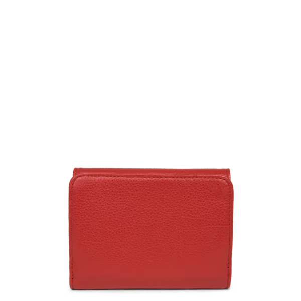 Portefeuille dos à dos femme cuir Dune Lancaster rouge