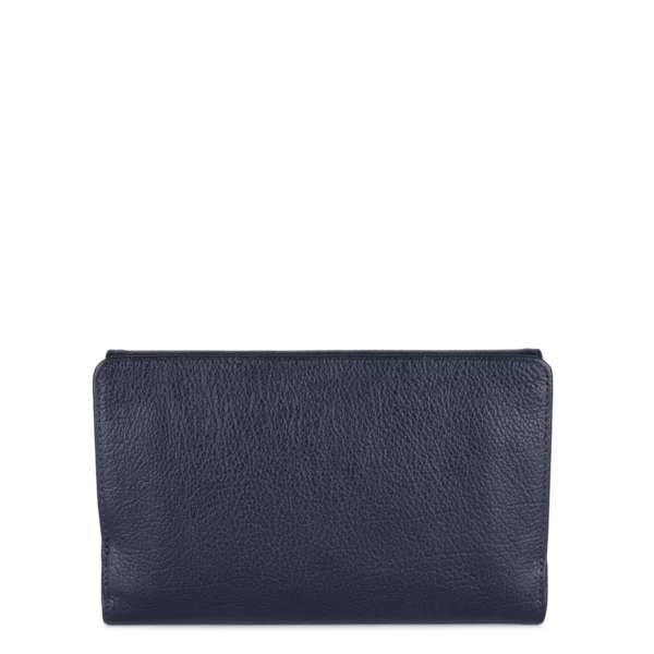 Portefeuille femme cuir Dune Lancaster bleu foncé