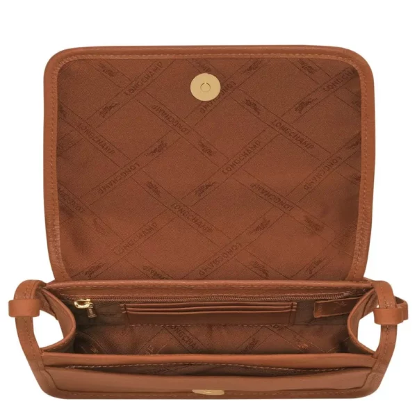Sac Portefeuille à bandoulière Le Foulonné Longchamp camel