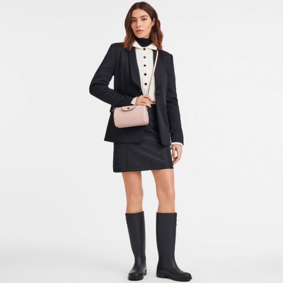 Sac bandoulière Longchamp - Pliage Extra - nude