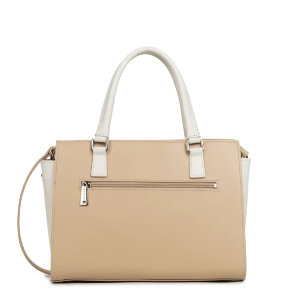 Sac à main Smooth Lancaster - beige écru