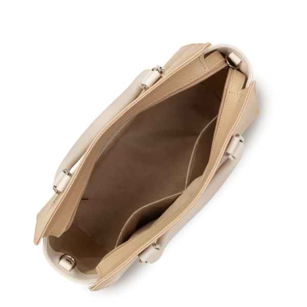 Sac à main Smooth Lancaster - beige écru