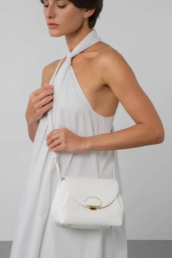 Petit sac trotteur Milano Pia Lancaster blanc