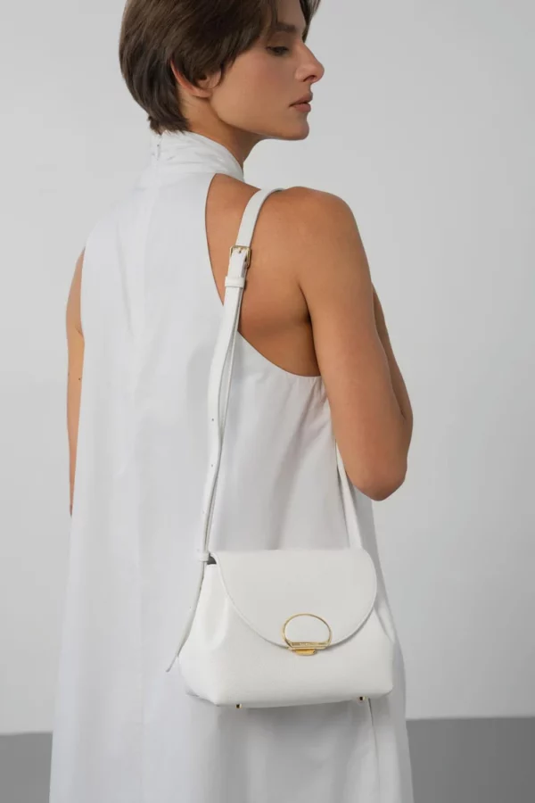 Petit sac trotteur Milano Pia Lancaster blanc