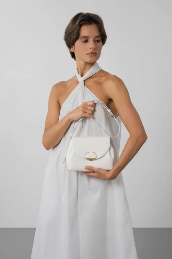 Petit sac trotteur Milano Pia Lancaster blanc