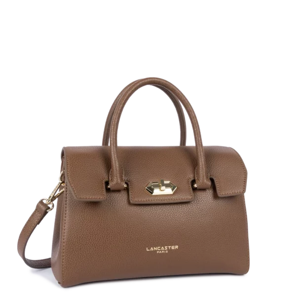 Sac à main femme cuir Milano Comsos Lancaster châtaigne