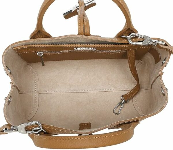 Sac à main S femme Roseau cuir Longchamp naturel