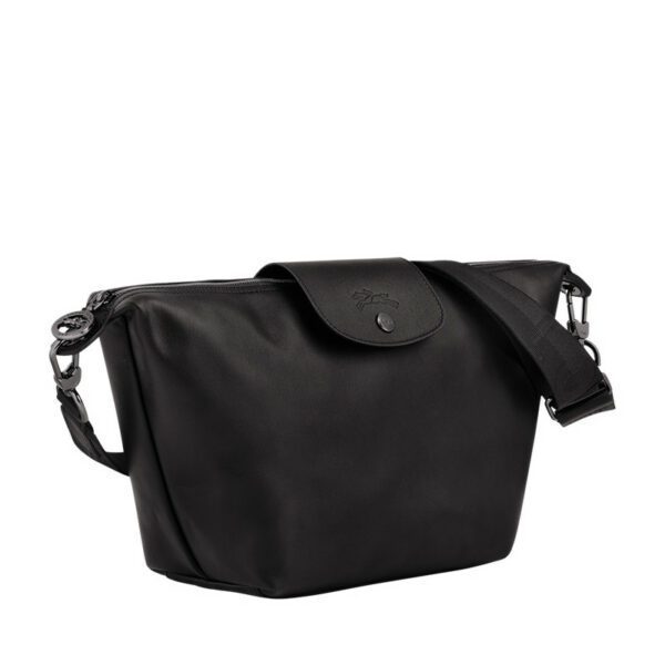 Sac porté épaule S Le Pliage Xtra Cuir - Longchamp - Noir