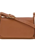 Sac bandoulière à rabat Le Foulonné Longchamp M caramel