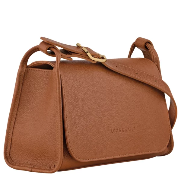 Sac bandoulière à rabat Le Foulonné Longchamp M caramel