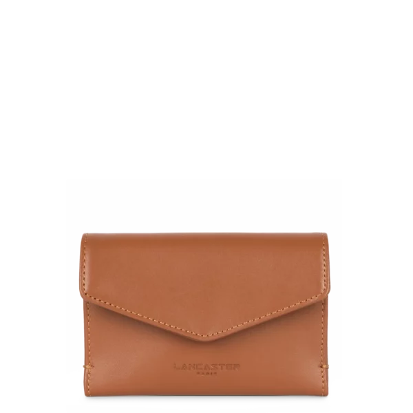 Porte-cartes femme cuir Lancaster Paris PM camel