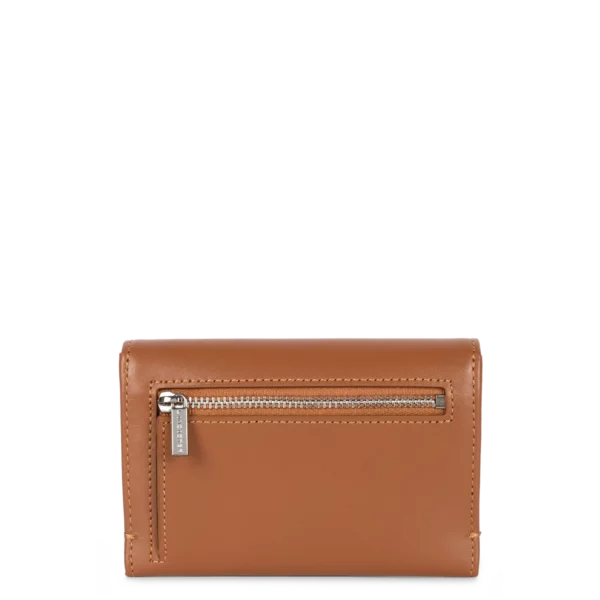 Porte-cartes femme cuir Lancaster Paris PM camel