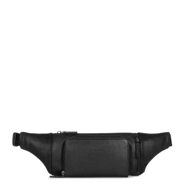 Sac banane homme Soft Vintage cuir Lancaster noir