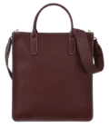 Sac Cabas cuir Longchamp M Le Foulonné In Plum prune