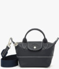 Sac XS Le Pliage Worker cuir Longchamp - marine