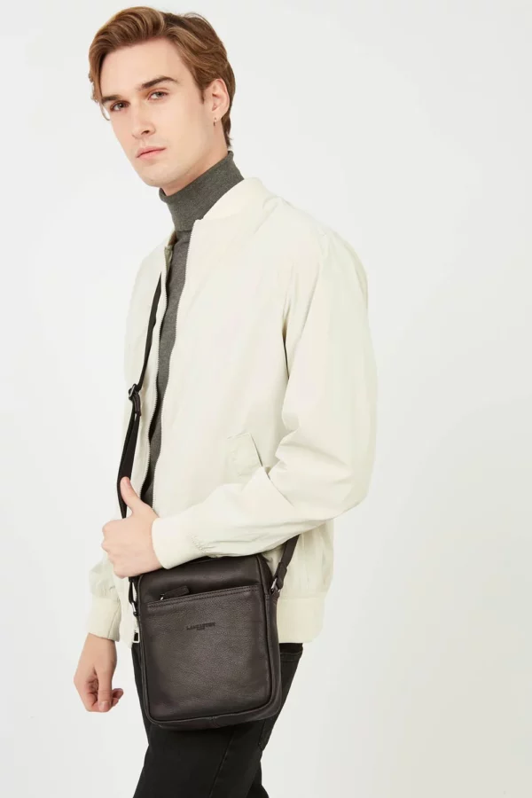 Sacoche homme cuir Lancaster Soft Vintage marron