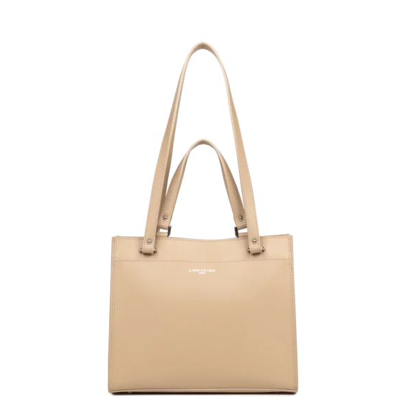 Sac cabas femme cuir Sierra Lancaster beige foncé