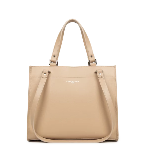 Sac cabas femme cuir Sierra Lancaster beige foncé