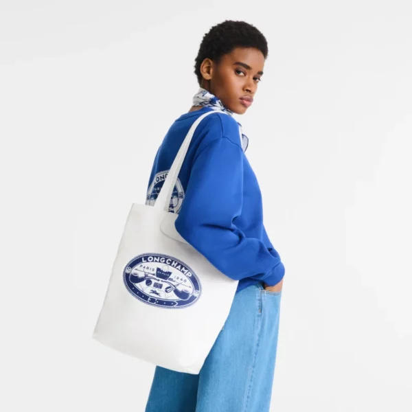 Sac cabas M Le Pliage X Constantin Longchamp écru