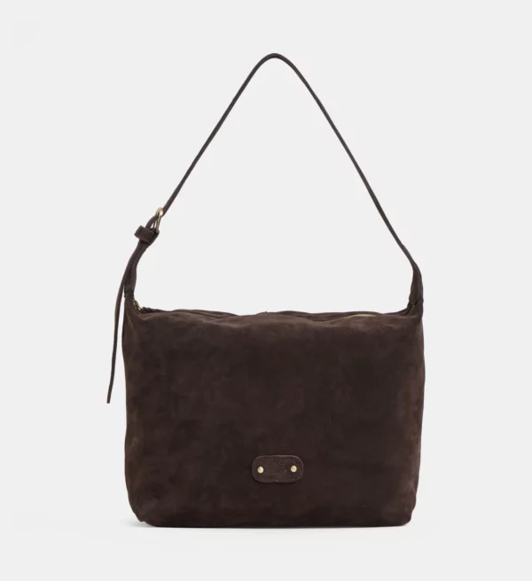 Sac besace Klara V MILA LOUISE cuir brun