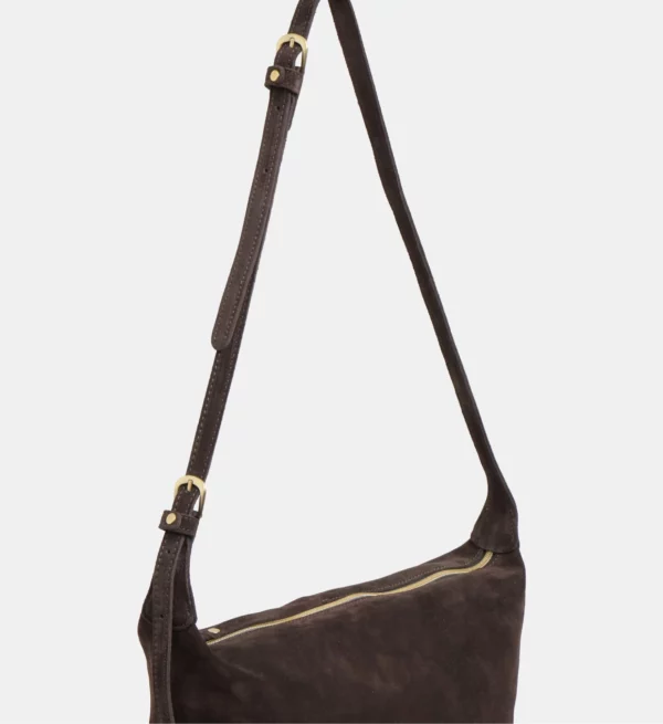 Sac besace Klara V MILA LOUISE cuir brun