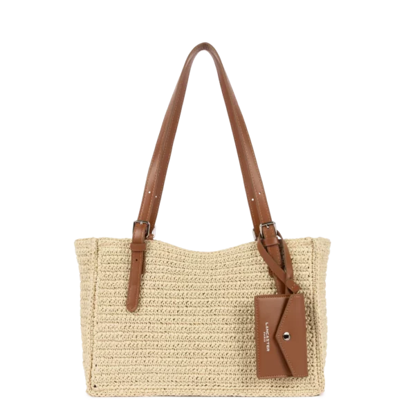 Sac cabas épaule Playa Lancaster camel