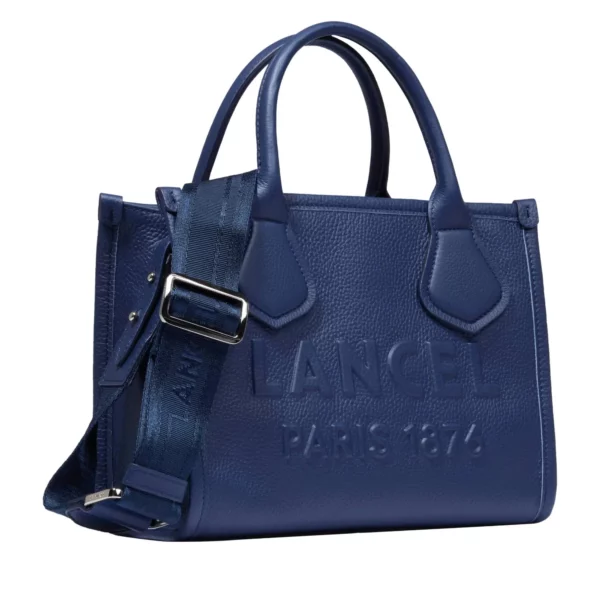 Petit sac cabas S Jour cuir Lancel bleu outremer