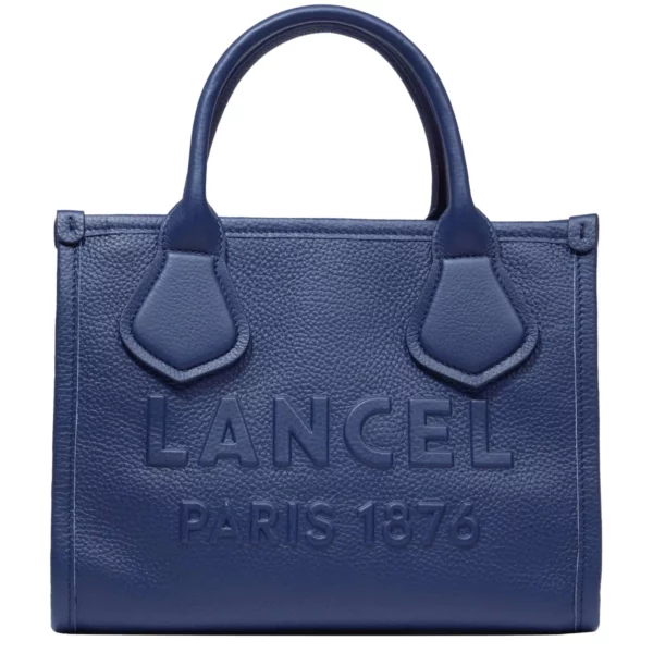 Petit sac cabas S Jour cuir Lancel bleu outremer