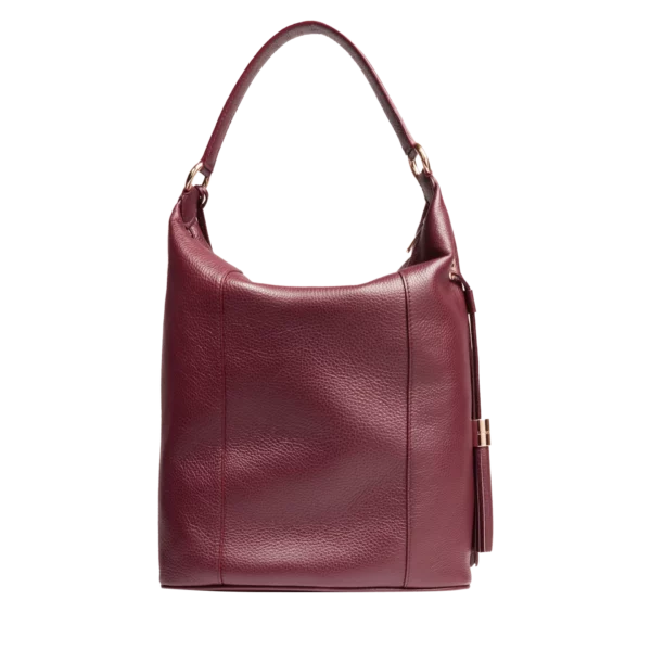 Sac hobo zippé M Premier Flirt Lancel cassis