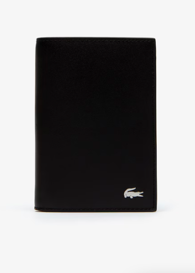 Portefeuille vertical Fitzgerald en cuir Noir Lacoste