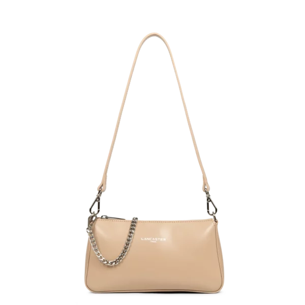 Sac trotteur femme cuir Lancaster Suave Even beige foncé