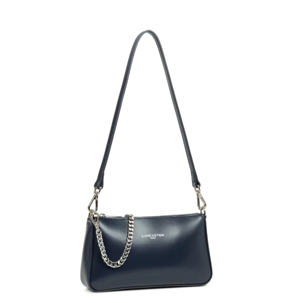 Sac trotteur bleu Suave Even cuir Lancaster