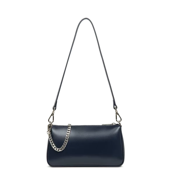 Sac trotteur bleu Suave Even cuir Lancaster