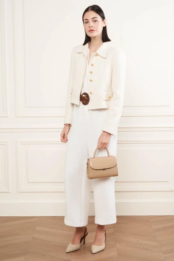 Sac à main femme Lancaster cuir Suave Even beige foncé