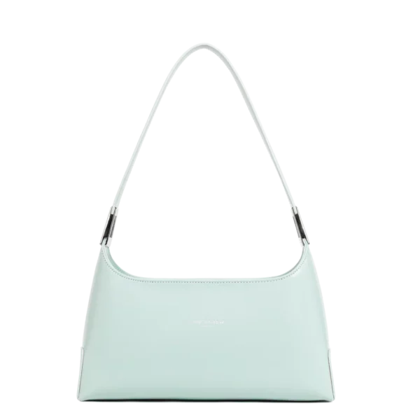 Sac à main baguette femme Lancaster cuir Suave Ace bleu perle