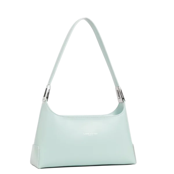 Sac à main baguette femme Lancaster cuir Suave Ace bleu perle