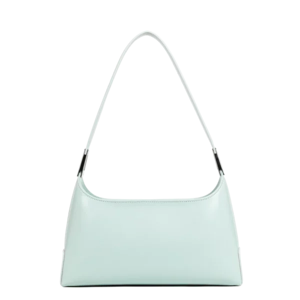 Sac à main baguette femme Lancaster cuir Suave Ace bleu perle