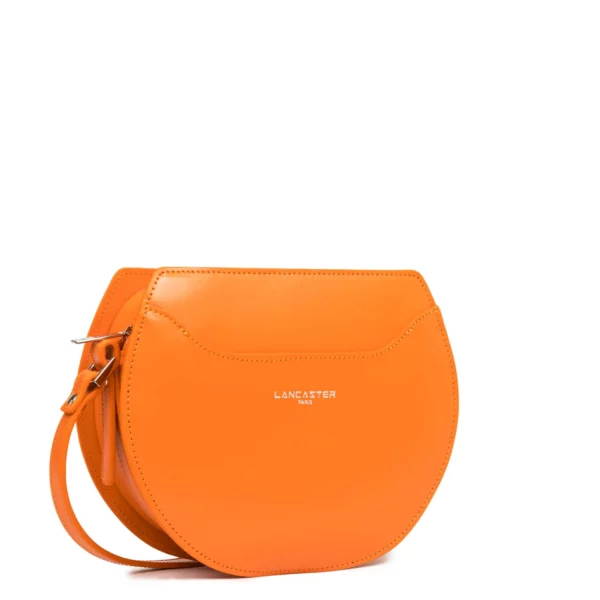 Sac à main demi lune Suave Lune cuir Lancaster orange
