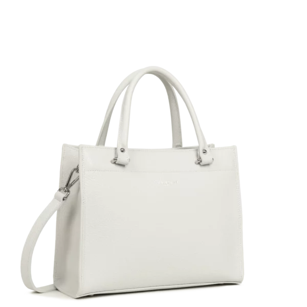 Sac à main Foulonné double Lancaster - gris clair