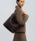 Grand sac seau Dune Lancaster marron foncé