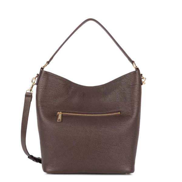 Grand sac seau Dune Lancaster marron foncé